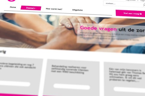 Screenshot van Kennisplein website