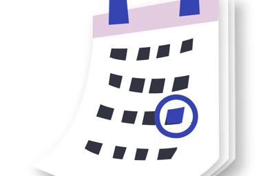 An Icon of a calendar marking the demise of Umbraco V7