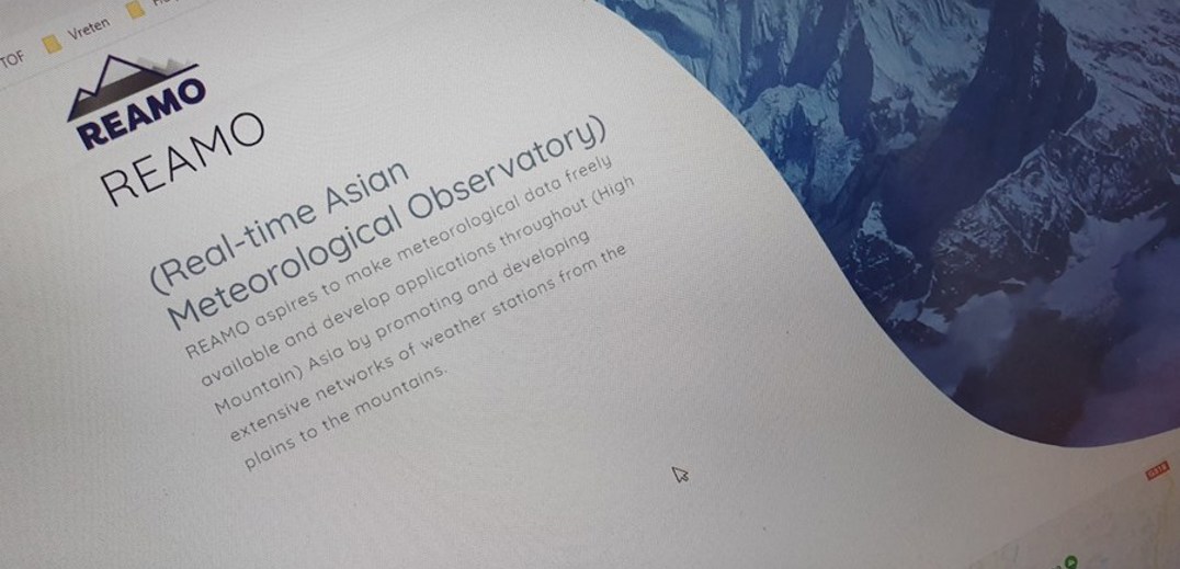 Screenshot van REAMO website