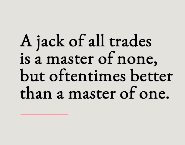 Jack of all Trades quote