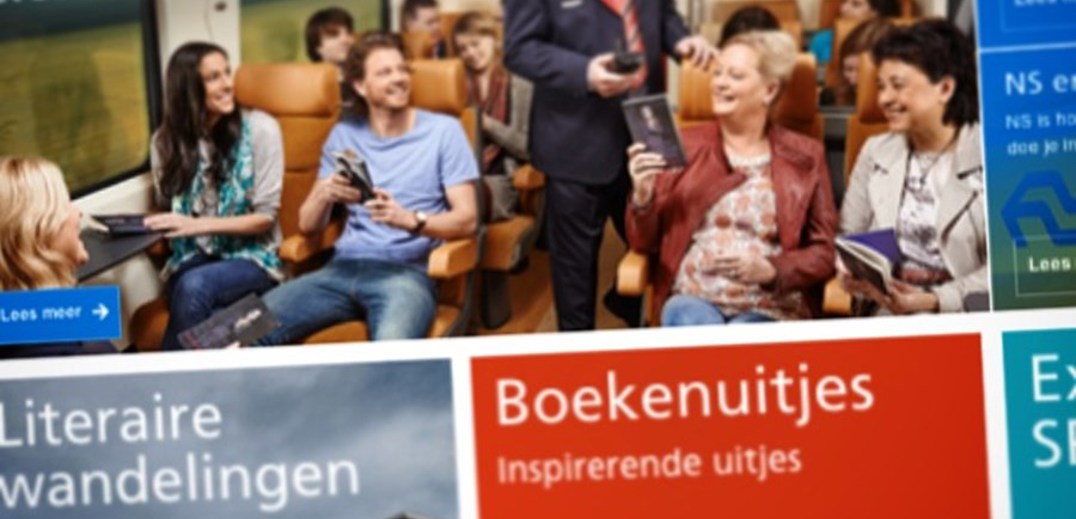 Screenshot van NS Tijd voor lezen website