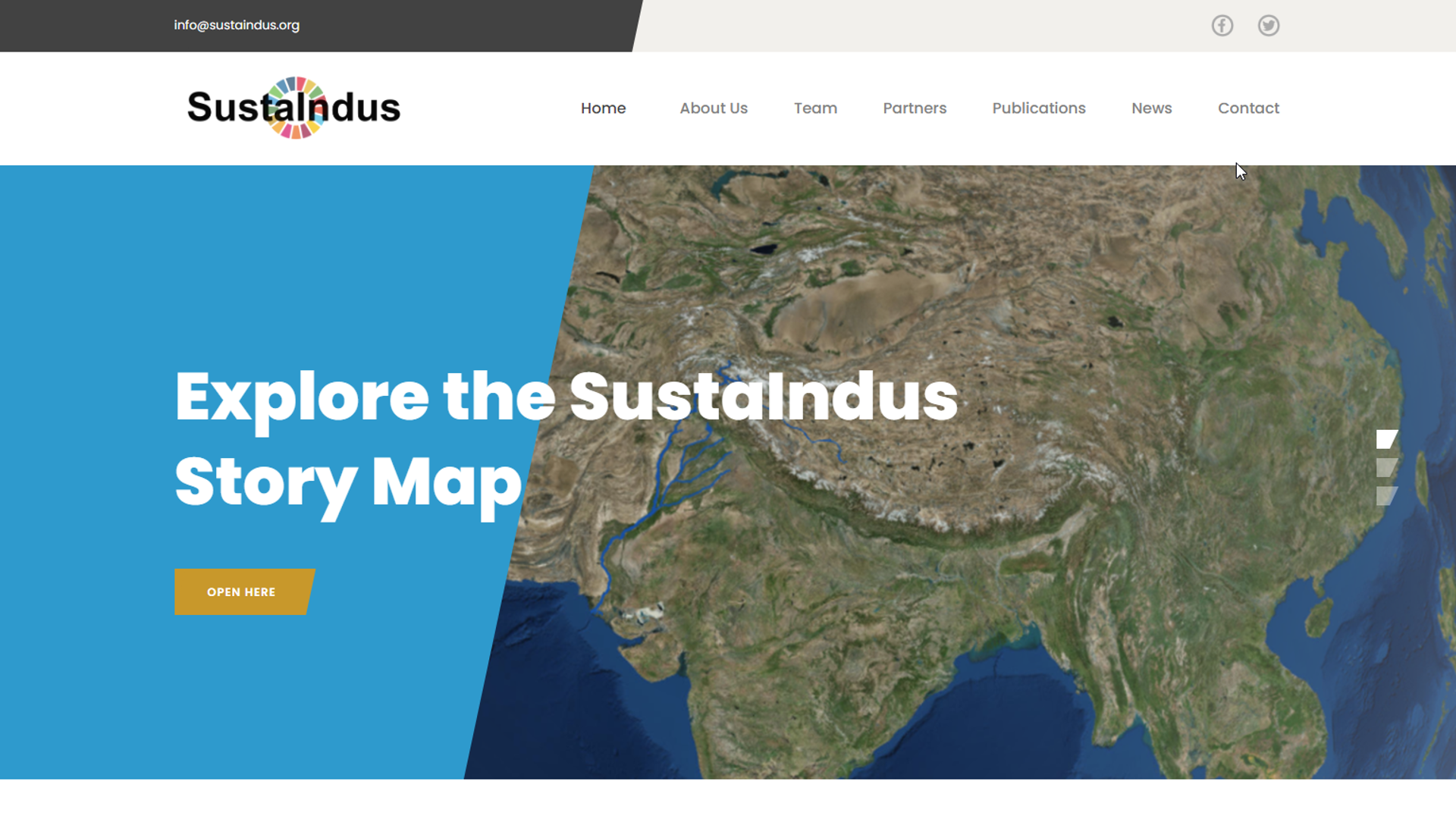Screenshot van Sustaindus website